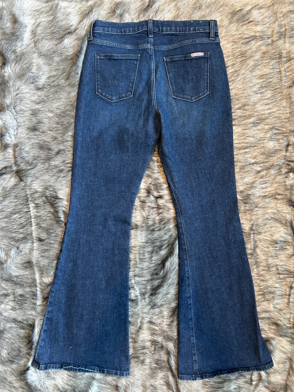 Hudson Heidi High Rise Flare Leg Jeans Dark Wash Denim Women’s 29 - Picture 2 of 7
